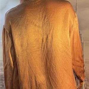 & Other Stories Shimmering Rose Gold Mini Dress